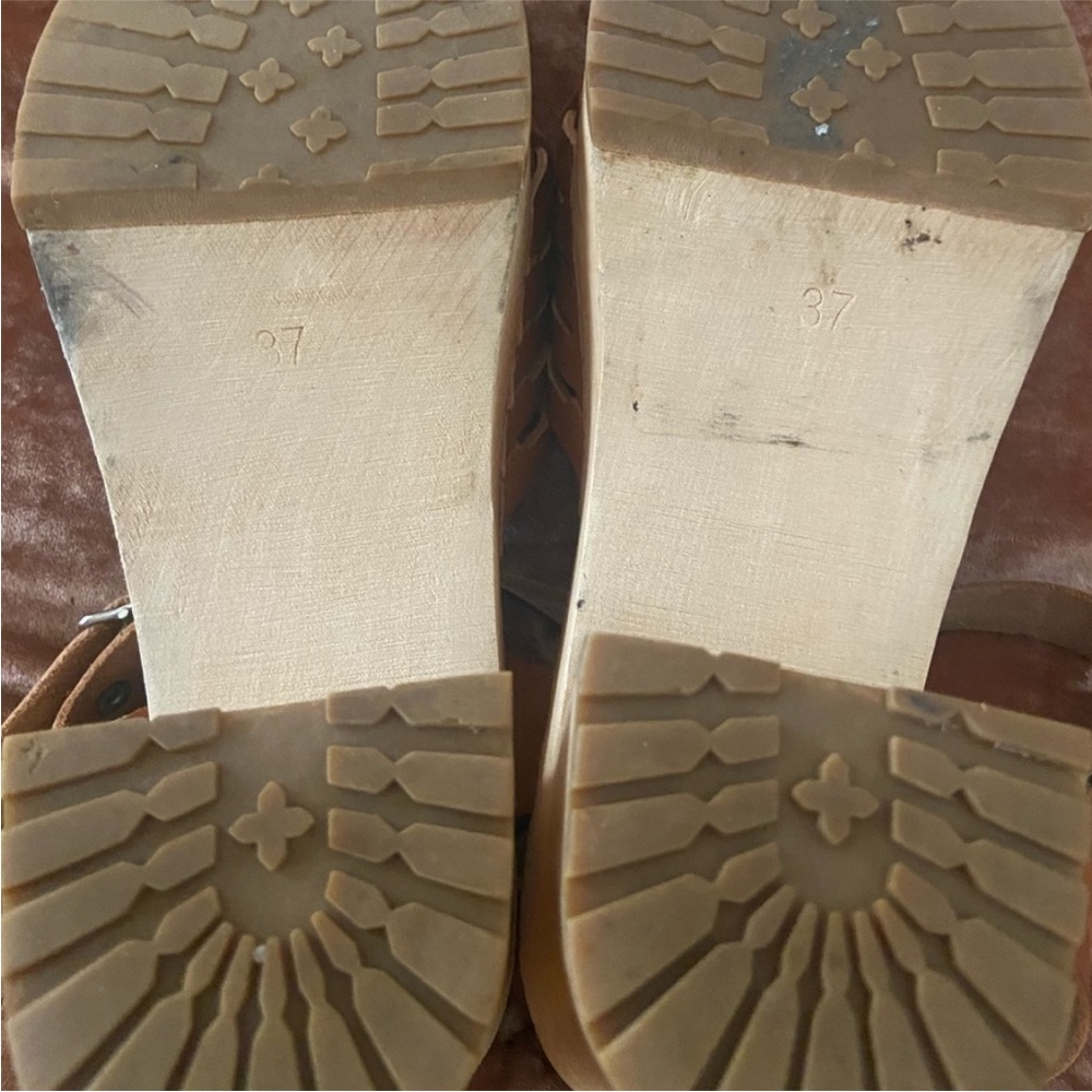 Swedish Hasbeens braided tall sandals 37 US 7 - Picture 4 of 6